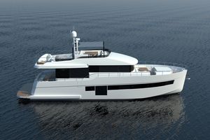 cruising motor yacht / trawler / flybridge / displacement hull