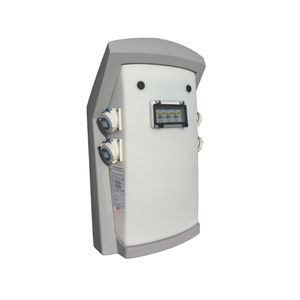 water supply pedestal / electrical distribution / with built-in light / for docks