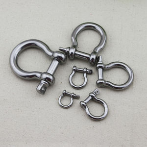 bow shackle for sailboats / forged / stainless steel