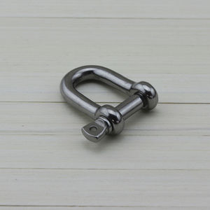 straight shackle for sailboats / forged / stainless steel