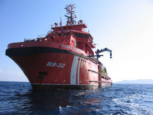 ship crane / for heavy loads / deck