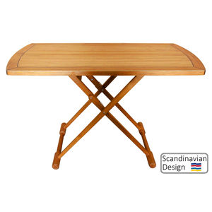foldable cockpit table / teak