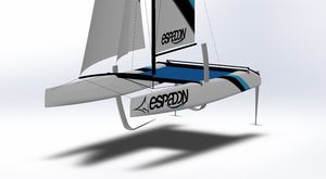 foiling sport catamaran / recreational / double-handed