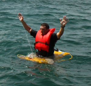 boat liferaft / throw-overboard / inflatable