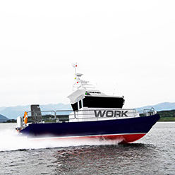 inboard work boat / inboard waterjet / aluminum