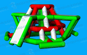 slide water toy / climbing-wall / bridge / island