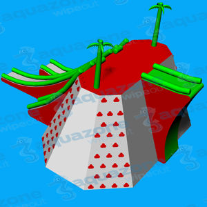 slide water toy / platform / climbing-wall / sled