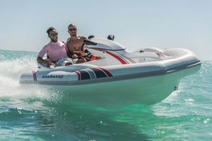 inboard inflatable boat / rigid / center console / hydro-jet