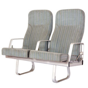 passenger ship seat / with armrests / reclining backrest / 2-person