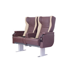 passenger ship seat / with armrests / reclining backrest / 2-person