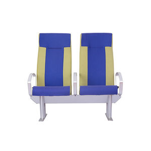 passenger ship seat / with armrests / reclining backrest / 2-person