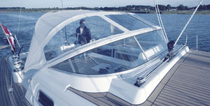cover fabric for marine upholstery / Bimini top / for winter awnings / polyester