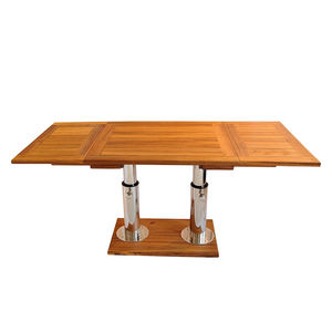 boat table / fixed / folding / teak
