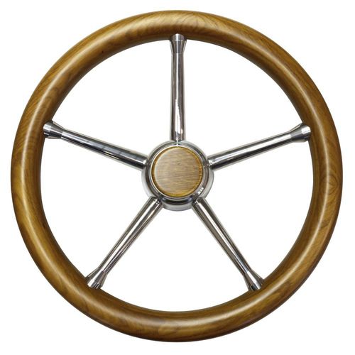 Teak Power Boat Steering Wheel T L Series Savoretti Armando C S