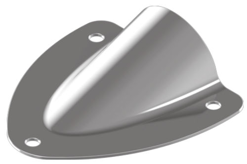 boat stainless steel clamshell vent M 8345 Wasi Maritim
