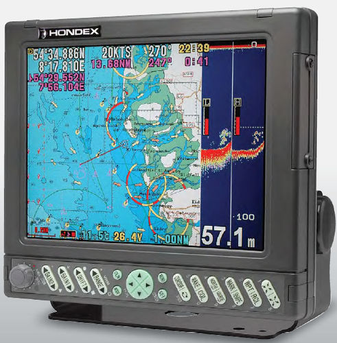 marine GPS system : fishfinder, chart-plotter HE-7301II / HE-7302II Hondex