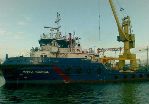 offshore support vessel : AHT - anchor handling tug vessel (shipyard) M/V IEVOLI ORANGE Selah Makine Ve Gemicilik End&uuml;stri Tic A.S.