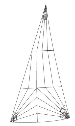 racing sail : headsail (tri-radial) ROLLY TASKER SAILS