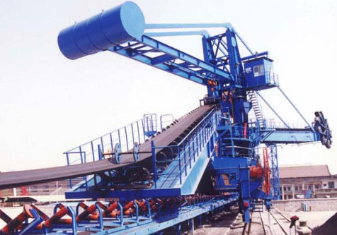 self-unloading system for bulk carriers (belt conveyor) STACKER Nanjing Port Machinery
