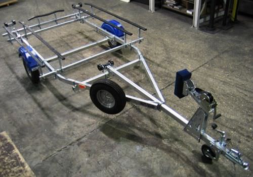 trailer with pads for inflatable boats Y4-750INF-R Mersea Commercial and Leisure Trailers  