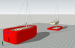 Inflatable wall for boat hull wash  Yachtgarage S.r.l.
