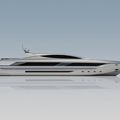 Aluminium luxury yacht / planing hull - MY46HT