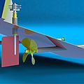 boat rudder blade - AISI-316