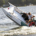 catamaran inflatable boat / outboard / semi-rigid - PD-400