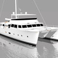 catamaran luxury yacht / trawler / flybridge - 60'