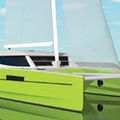 catamaran sailboat / cruiser / 3 / 4 cabins - 50