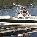 center console bay boat / sport-fishing / with T-top - 240 LTS PRO