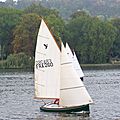 classic sailboat day-sailer / sliding gunter / series - CORMORAN