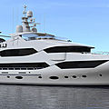 composite luxury yacht / tri-deck / with helideck - CUSTOM SERIES 142'