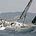 cruiser-racer sailboat / open transom / with bow-sprit / serial - COMET 41 S