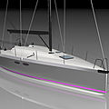 cruiser-racer sailboat / open transom / with carbon mast / serial - A13