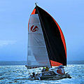 cruiser-racer sailboat / with tiller steering / serial / transportable - HEOL 7.4 BQ