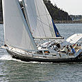 cruiser sailboat / deck saloon / motor-boats 2 cabins / serial - 385