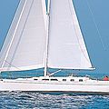 cruiser sailboat / deck saloon / motor-boats 2 cabins / serial - SAGA 43