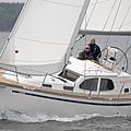 cruiser sailboat / deck saloon / teak deck / serial - 380 DS