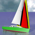 cruiser sailboat / lifting keel / serial - WATSON 33