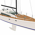 cruiser sailing-yacht / Aluminium / deck saloon / twin steering wheel - FUTUNA 50