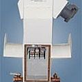 electrical pedestal / water supply / with built-in lights / dock - STANDARD