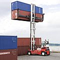 empty container handler / double handling / with side-lift spreader - ECS - 6H: 24'