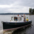 in-board day-cruiser / wood / motor-boats classic - DUNLIN 22