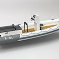 in-board inflatable boat / center console / semi-rigid / carbon - 6.3M SOLAS