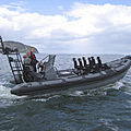 in-board inflatable boat / center console / semi-rigid / military boats - NAVY 740X
