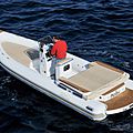 in-board inflatable boat / center console / semi-rigid / with sundeck - 23 EFB