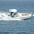 in-board inflatable boat / hard-top / semi-rigid / with cabin - COMMANDER 33 SPORT CABIN