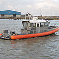 in-board inflatable boat / luxury yachts super jet propulsion / with enclosed cockpit / semi-rigid - ALN 098 - WAVE PROTECTOR