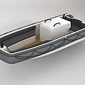 in-board inflatable boat / luxury yachts super jet propulsion / semi-rigid / motor-boats carbon - 4.2M
